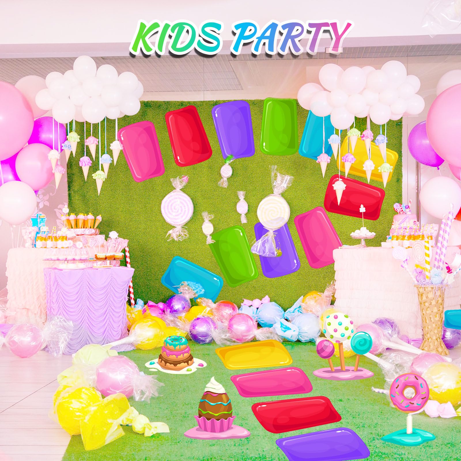 Skyygemm floor decal DIY runway helps create candy-themed paths