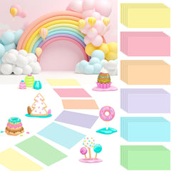 Skyygemm pastel floor stickers brighten any party space and create a playful path.