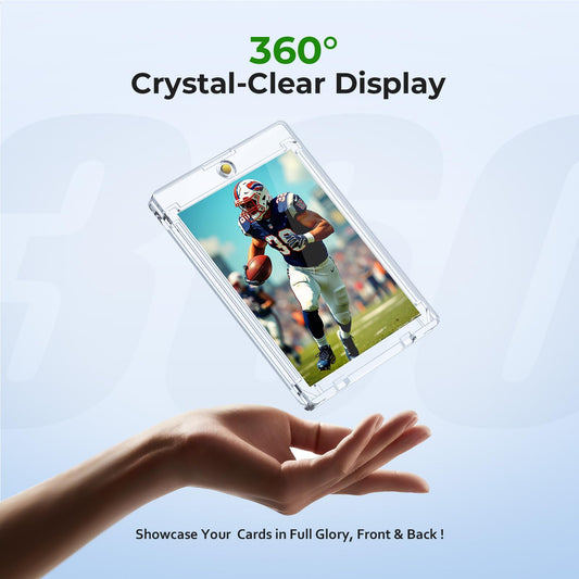 Skyhill crystal-clear acrylic walls showcase card artwork without distortion