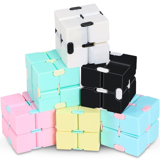 Skylety Infinity Cube showing eight rotating mini-cubes for tactile focus and calm moments