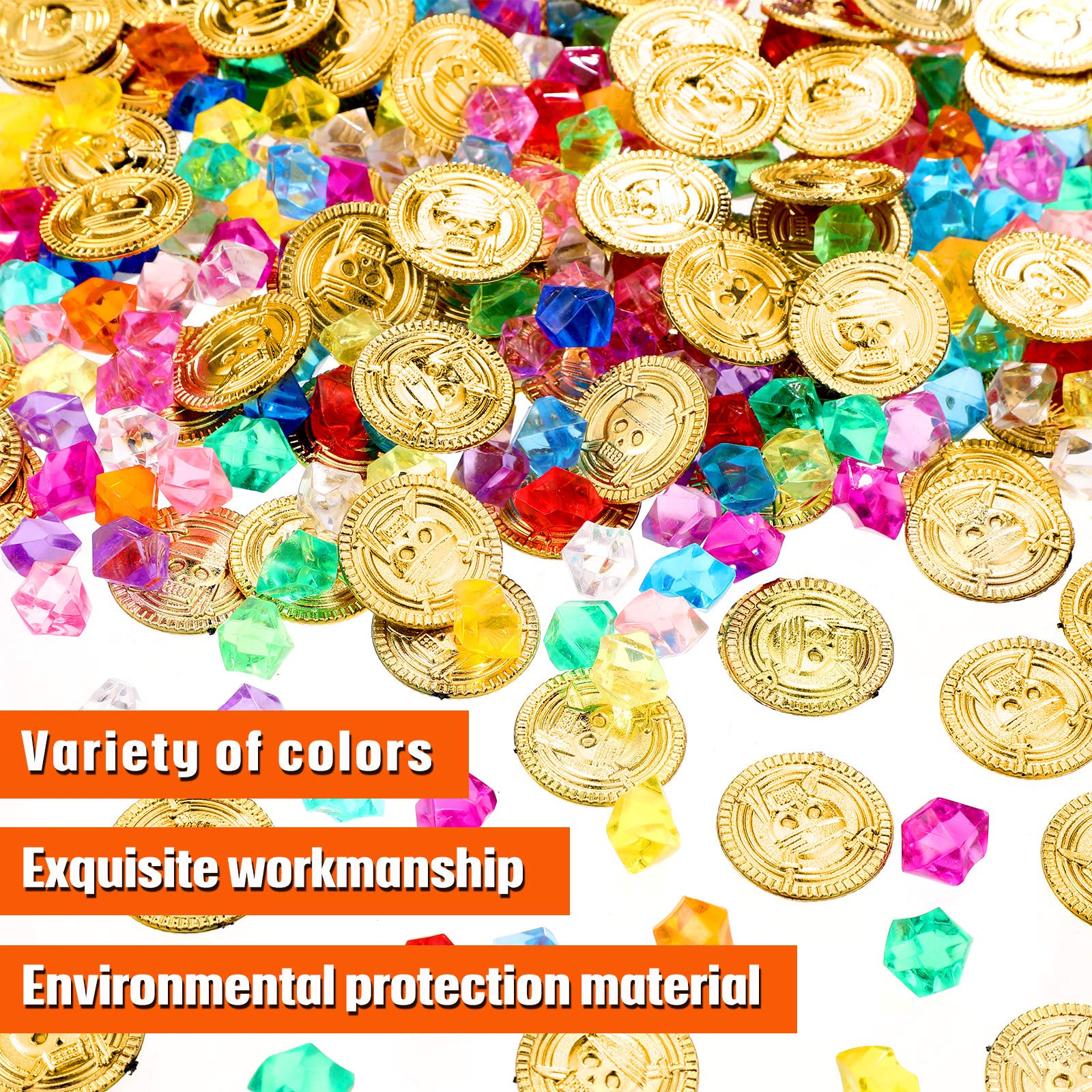 Skylety acrylic gems shine brilliantly under light, perfect for dramatic party accents.
