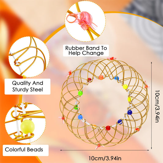 Skylety elastic wire basket toy shows stretchable design for creative shapes and focus.