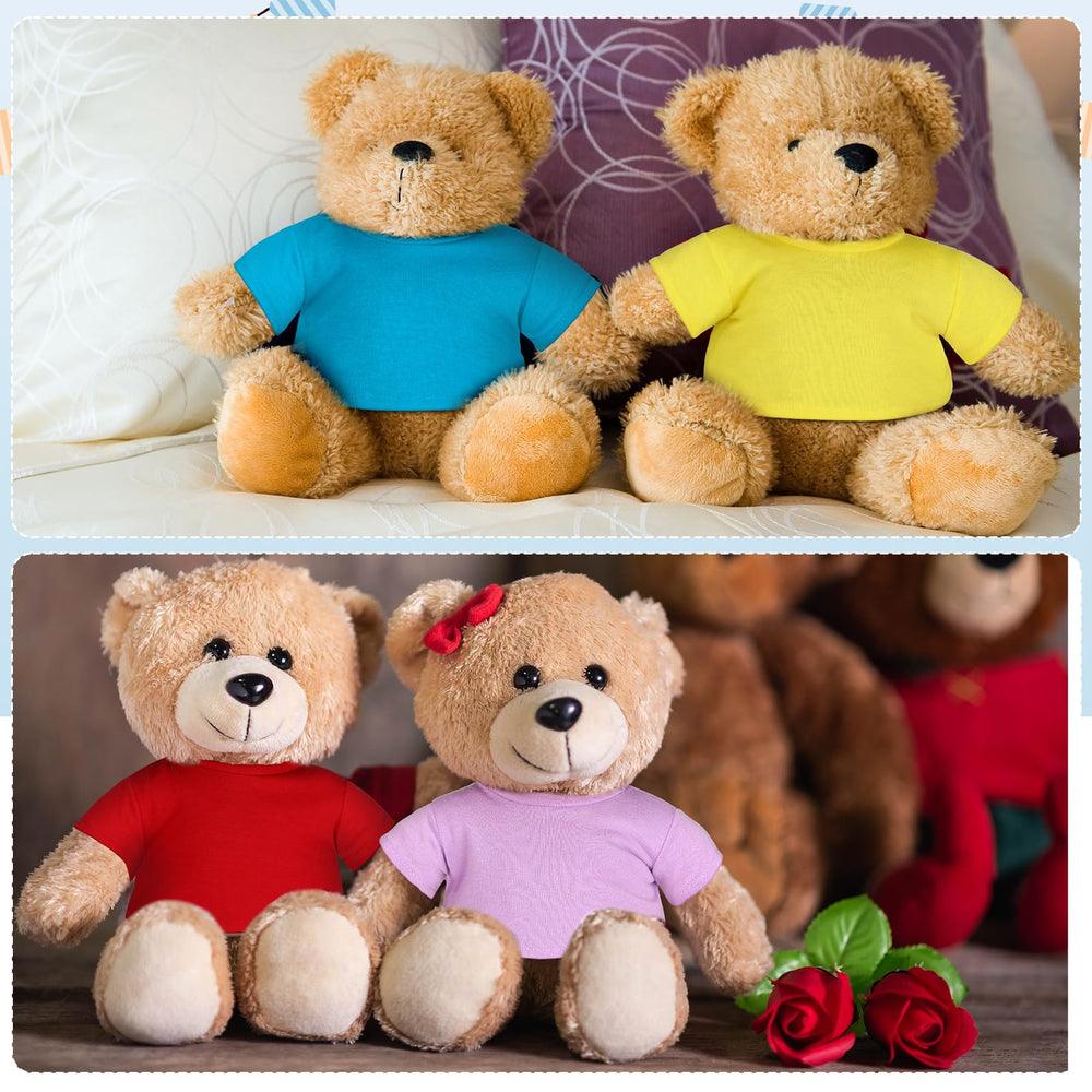 Skylety bear tees six-piece set ideal for gifting to doll lovers.