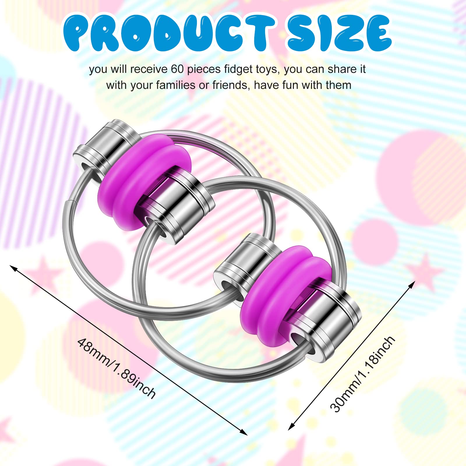 Skylety yellow bike chain flippy toy offers discreet stress relief on the go.