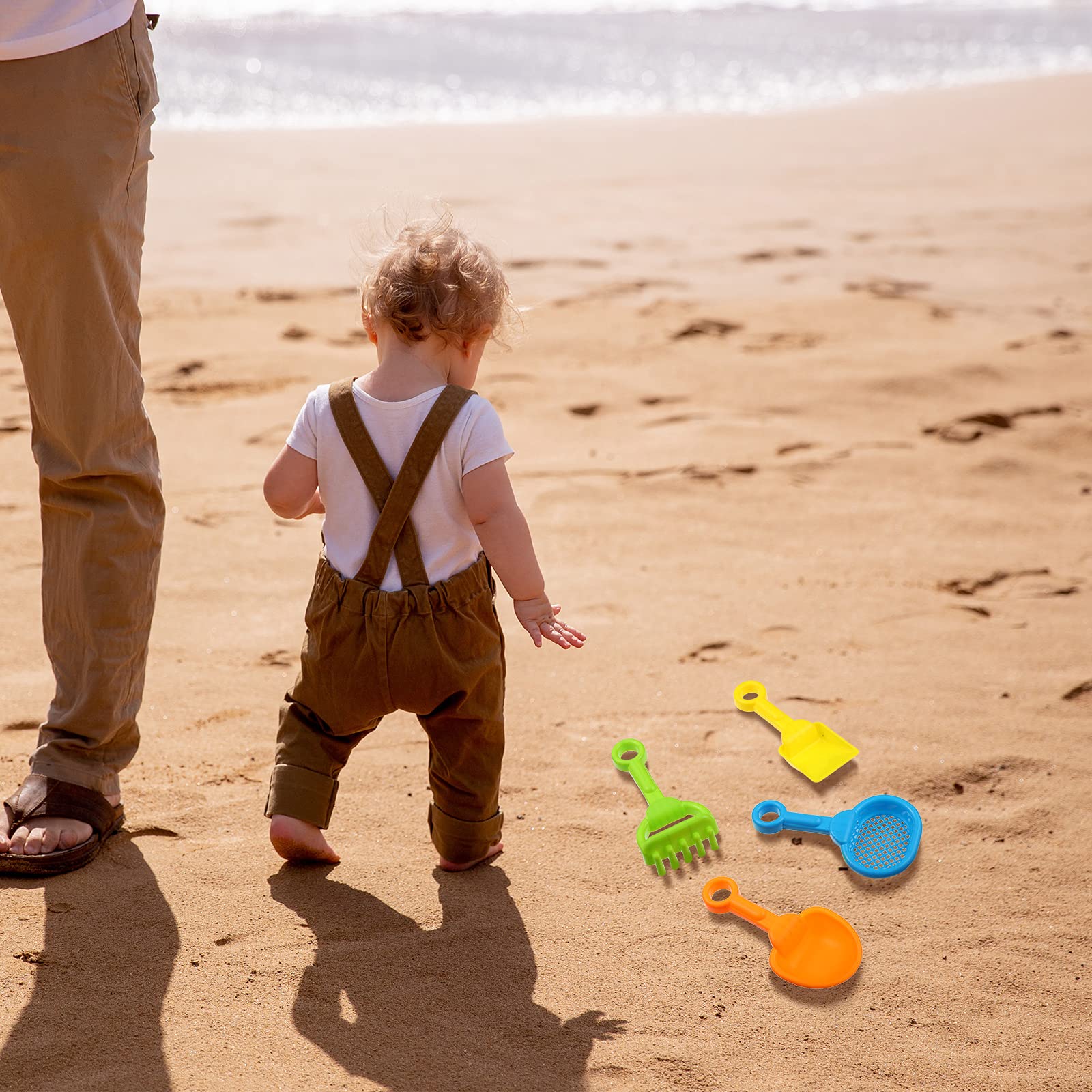 Skylety bright colors attract kids for outdoor sand or garden fun.
