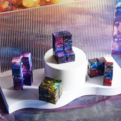 Skylety purple infinity cube aids focus without distractions when brainstorming