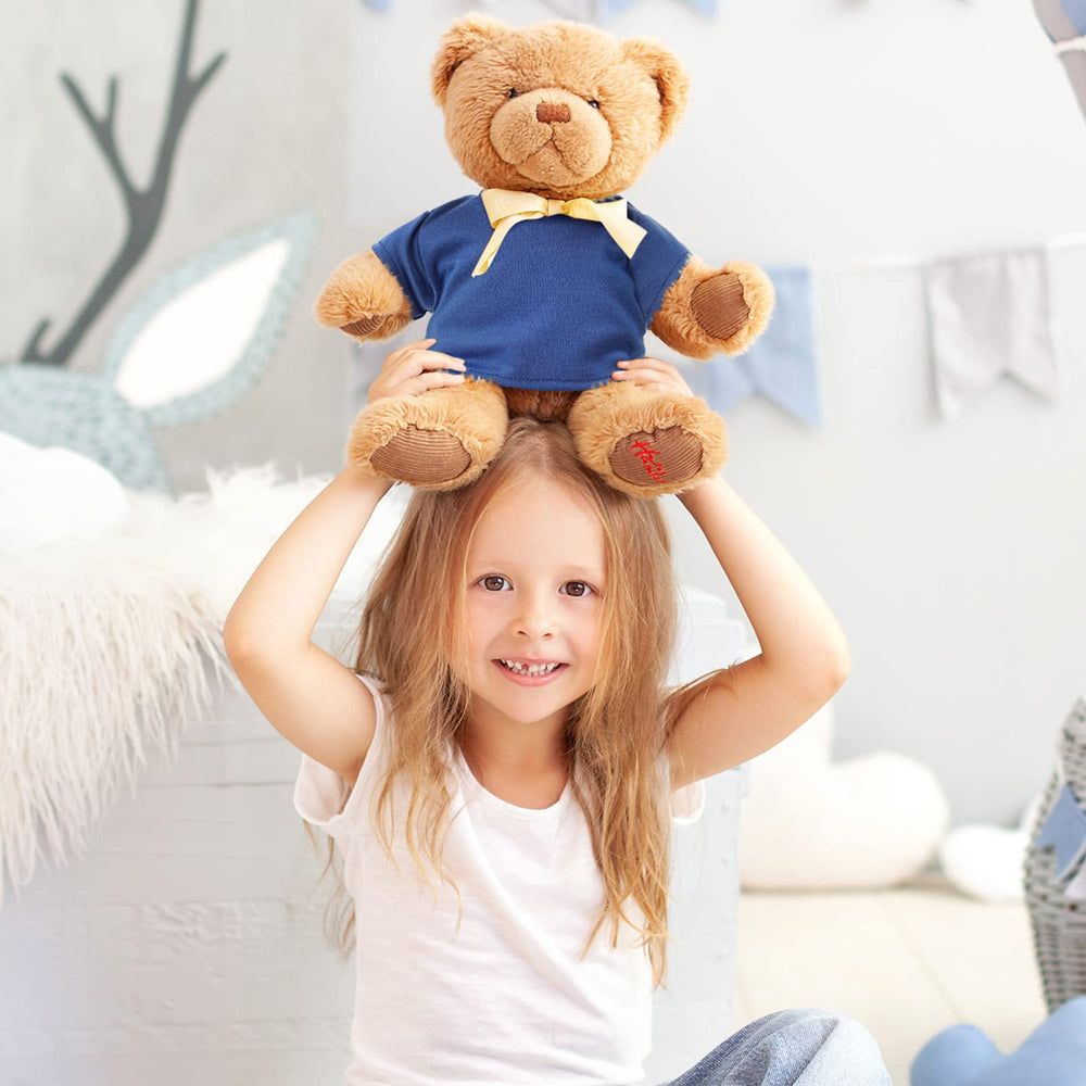 Skylety DIY-friendly blue bear tee for personalized patterns and creativity.