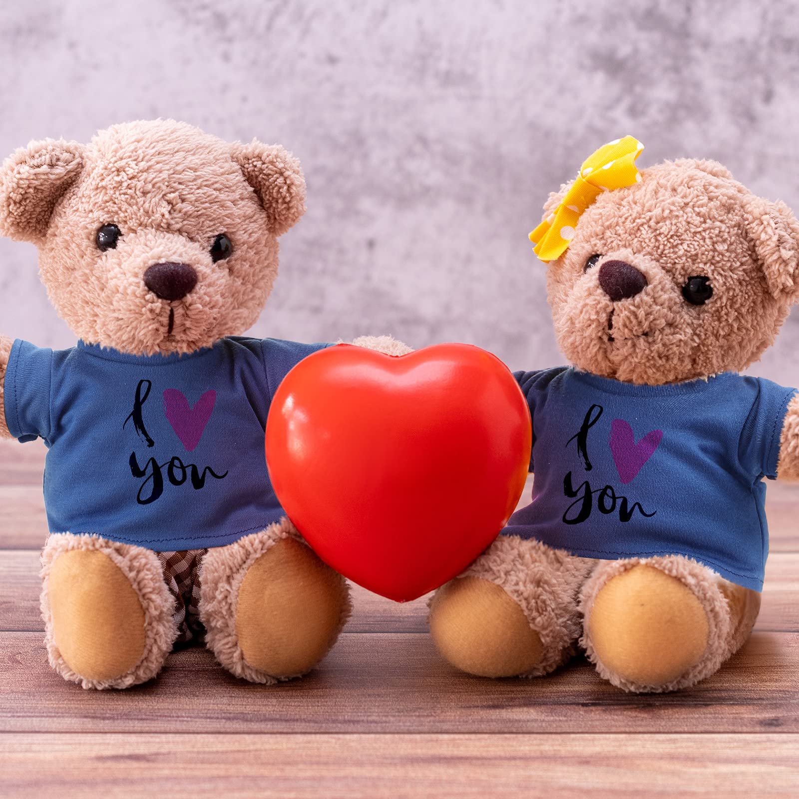Skylety blue bear clothes on a plush doll scene for dress-up play.