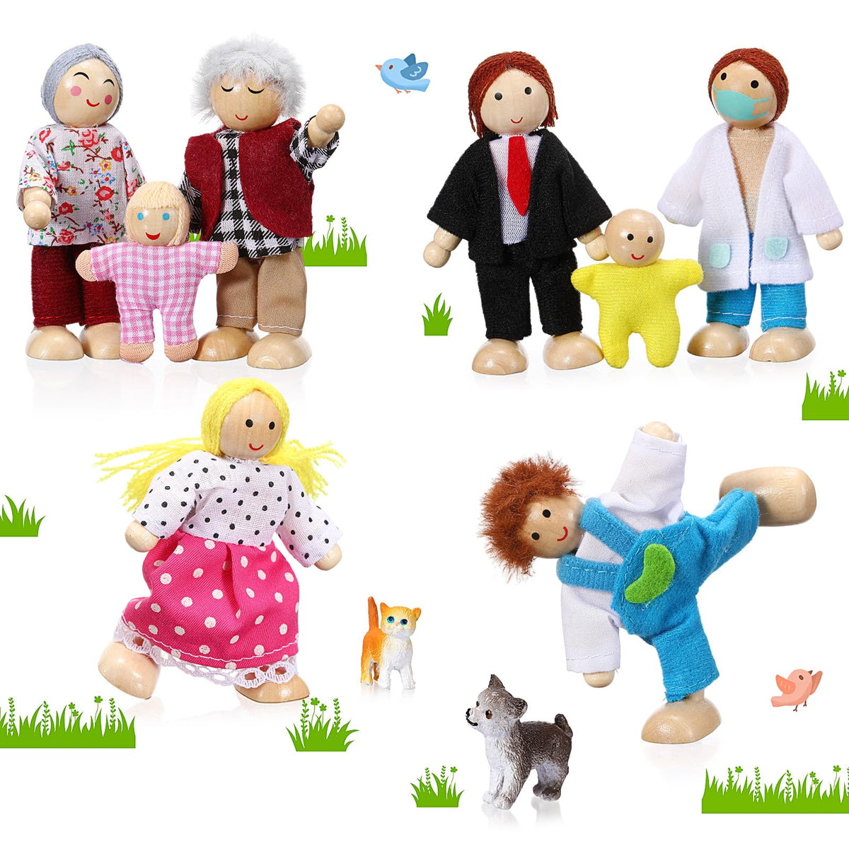 Skylety grandparents figure for family play and storytelling