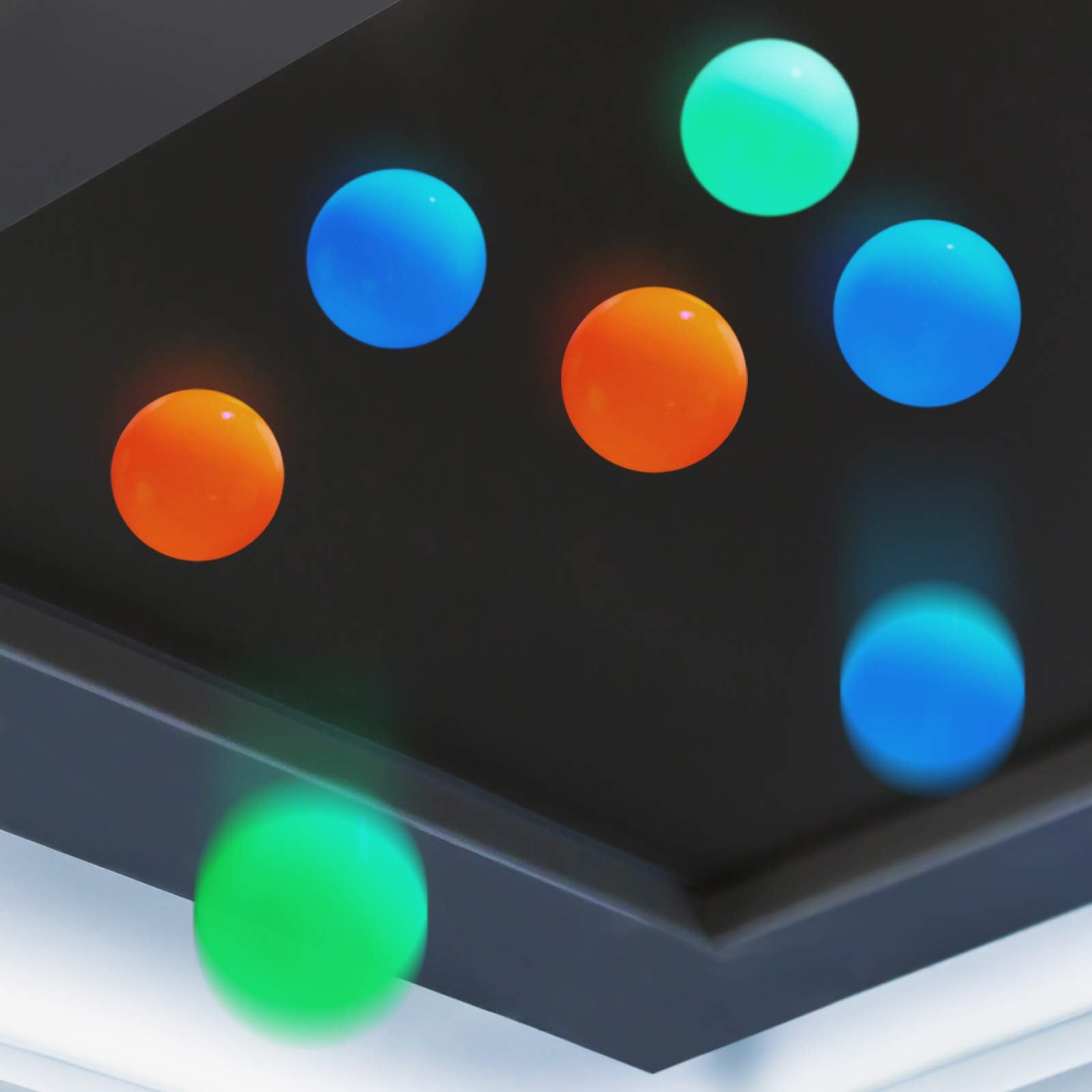 Skylety glow sticky ball blue closeup for calming ASMR moments