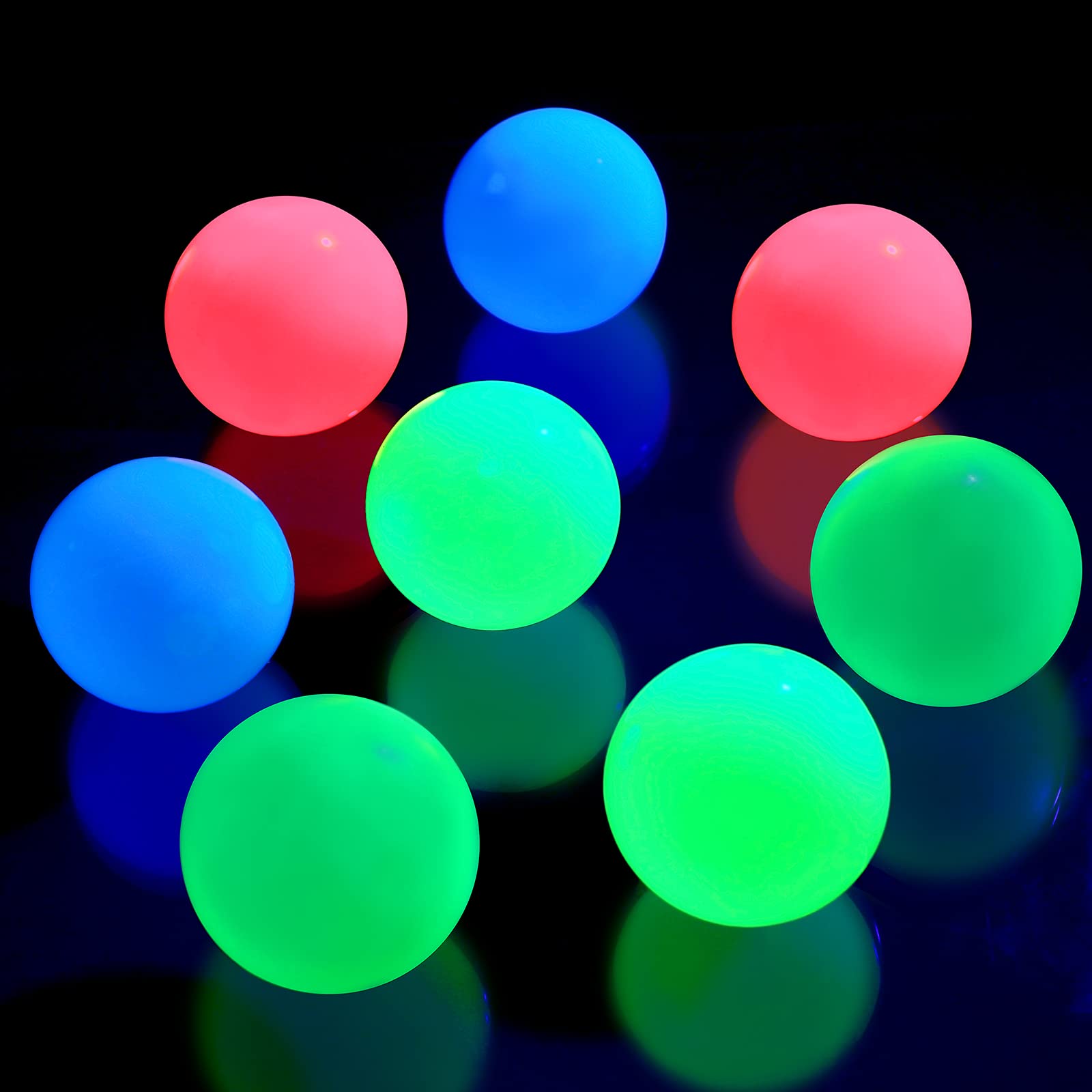 Skylety glow sticky ball pink ready for ceiling play and stress relief