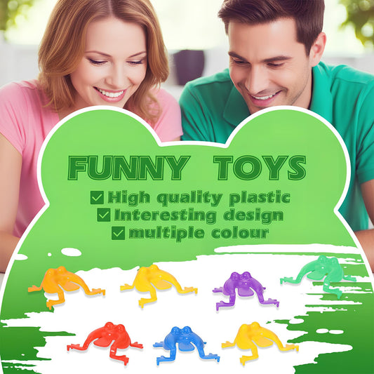 Skylety jumping frog red ideal for group play and festive decorations