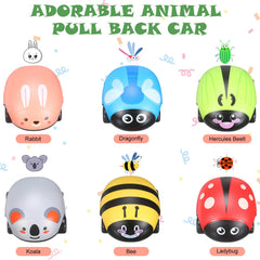 Skylety ladybug pull-back car enhances color recognition during play