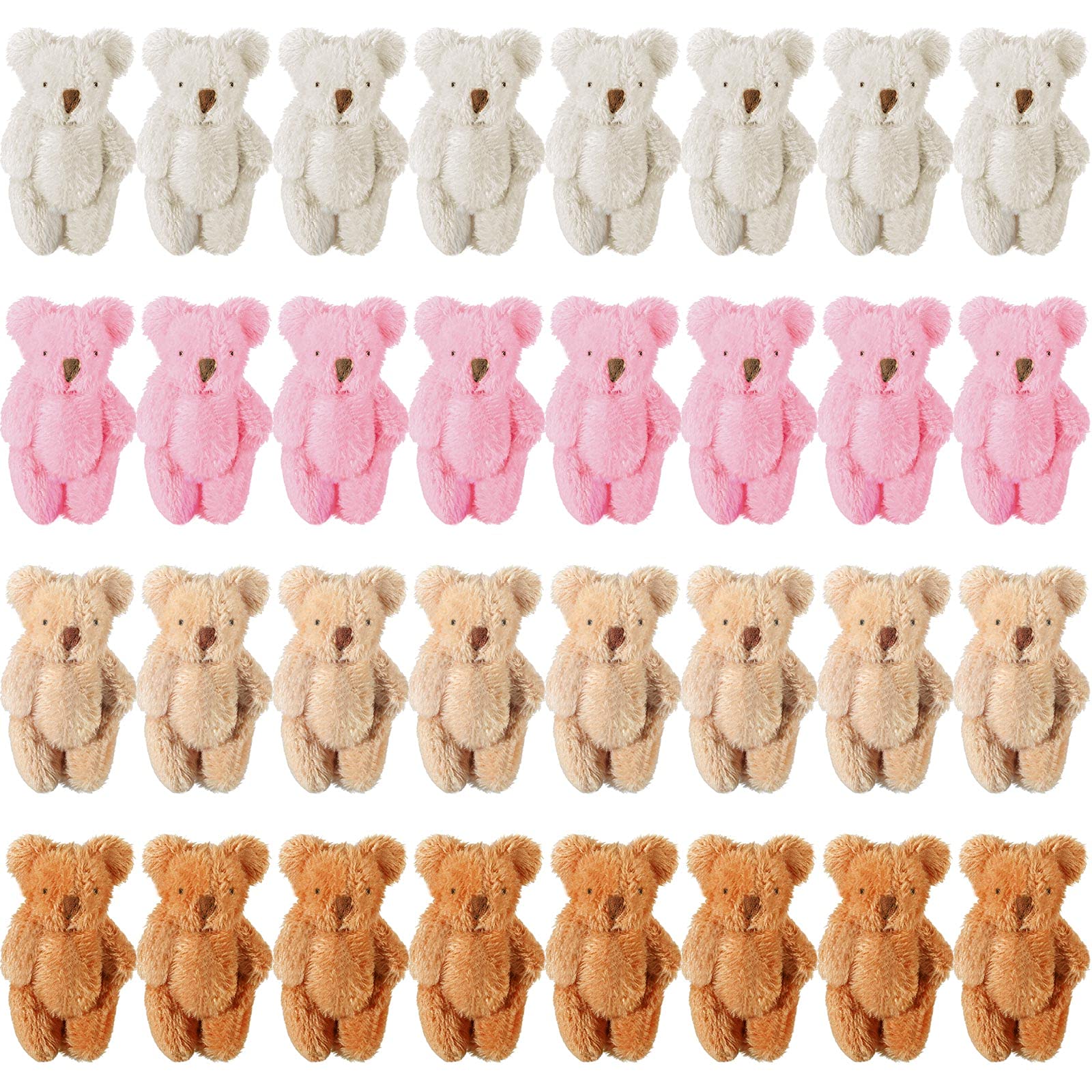 Skylety mini bear 2.36-inch plush ideal for cake toppers and party favors.