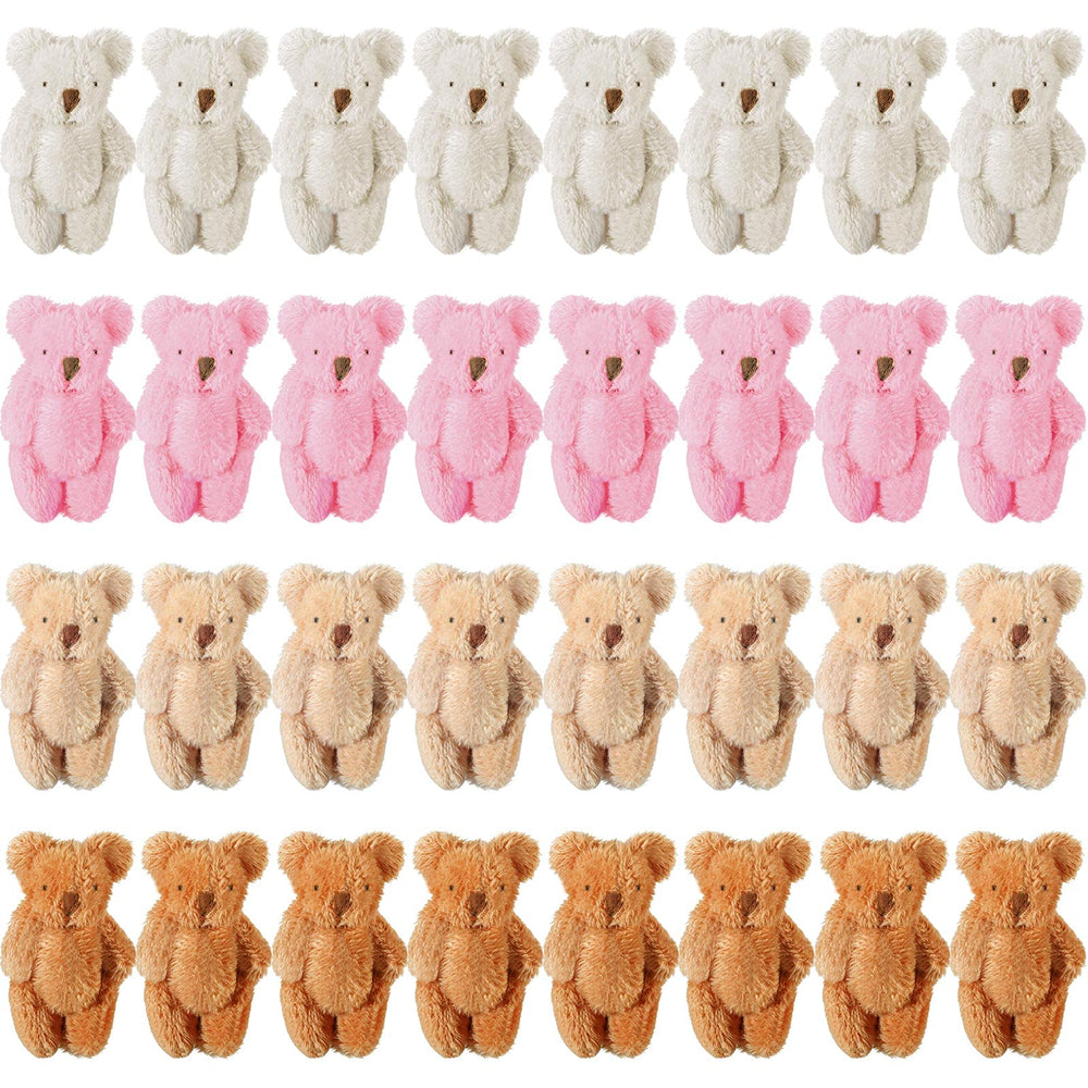 Skylety mini bear 2.36-inch plush ideal for cake toppers and party favors.