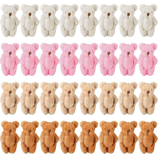 Skylety mini bear 2.36-inch plush ideal for cake toppers and party favors.