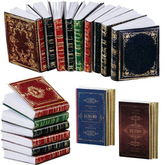 Skylety 24-piece miniature books for 1:12 dollhouses add color and charm.