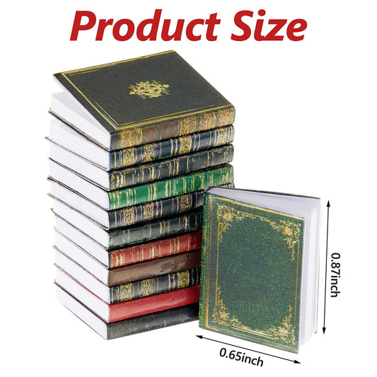 Skylety classic-style miniature books add charm to dollhouse decor