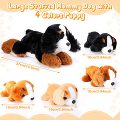 Skylety Mountain Dog puppies inside belly zipper design for easy storage.