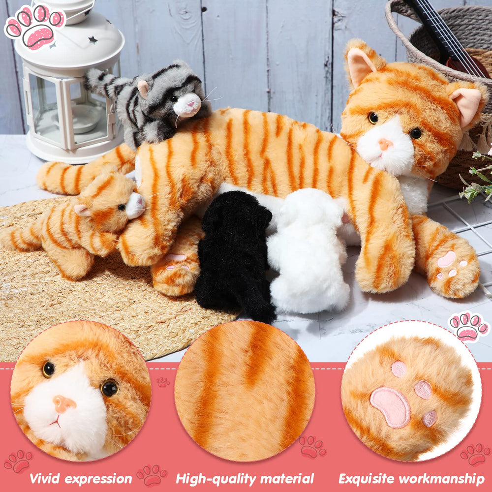 Skylety Nurturing Cat close-up eyes add extra cuteness for kids