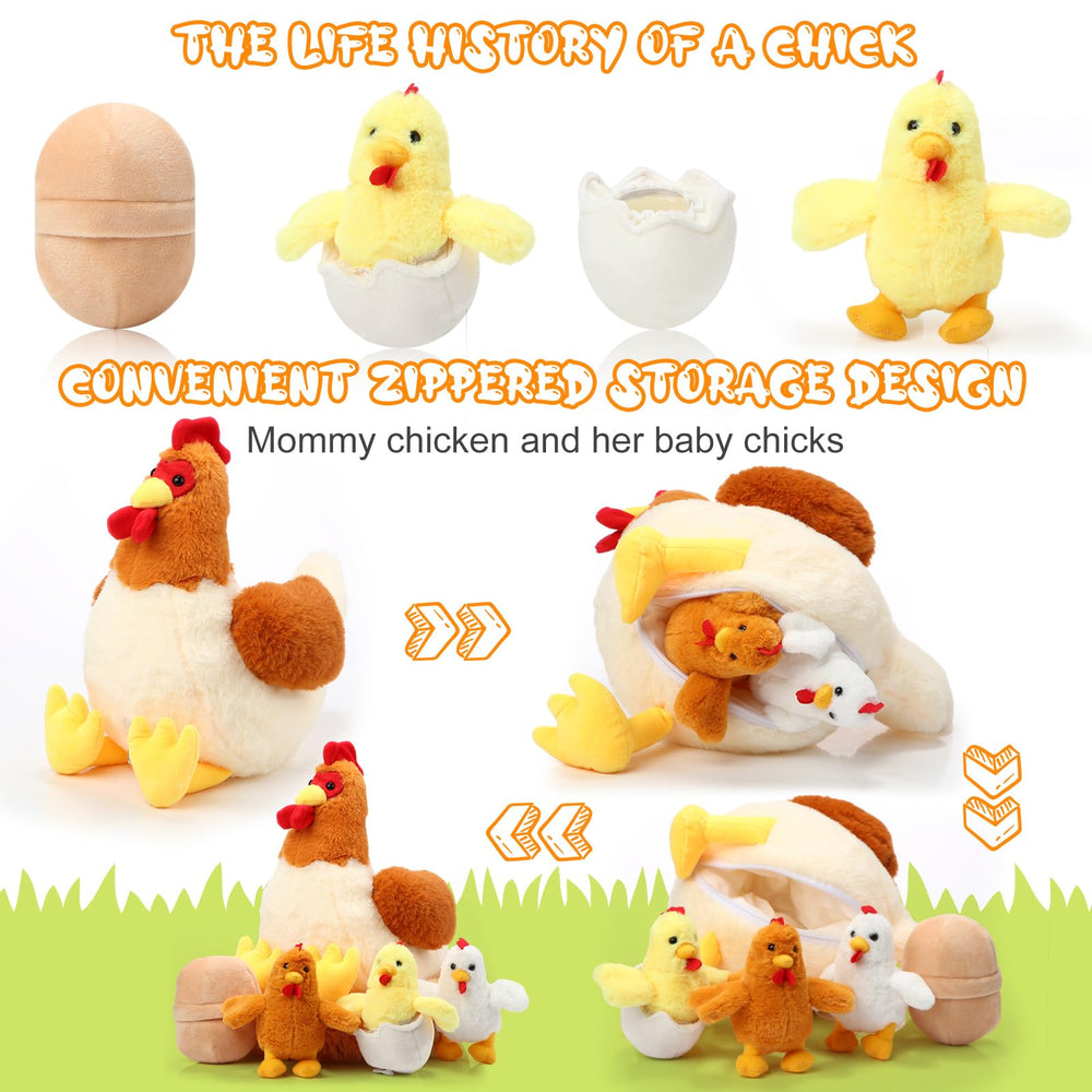 Skylety plush chick with shell for nesting surprise and cuddles.