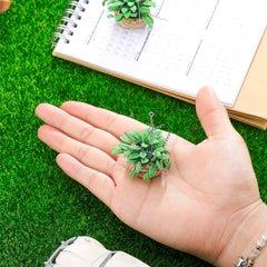 Skylety potted houseplant dollhouse brings color and charm to mini rooms