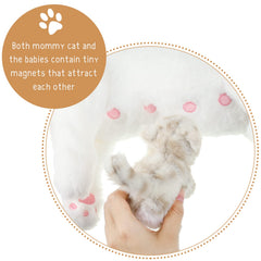 Skylety soft pp cotton stuffed cats provide gentle, safe playtime.