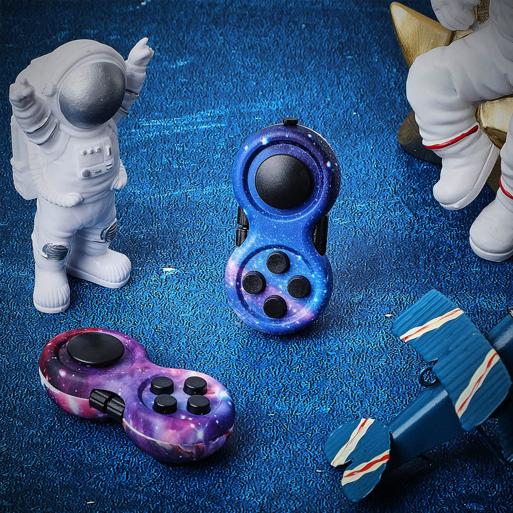 Skylety Starry Purple and Blue fidget pads packaged as a gift idea.