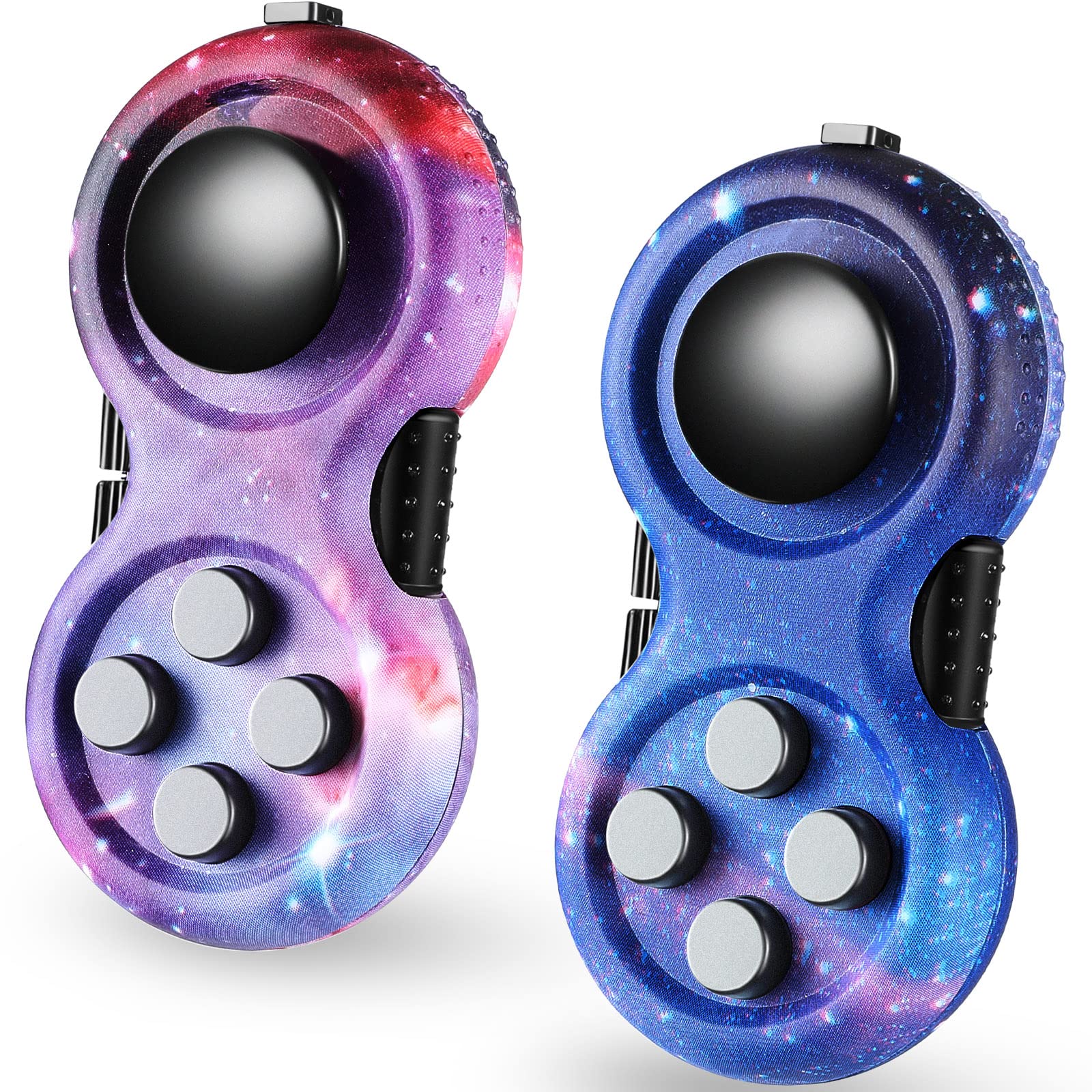 Skylety Starry Purple fidget pad front view for tactile stress relief.
