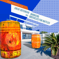 Skywin orange setup demonstrates quick inflation and ready-for-play battlefield