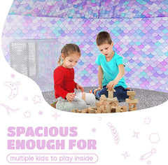 Skywin Dream Castle Den breathable fabric keeps interior cool.