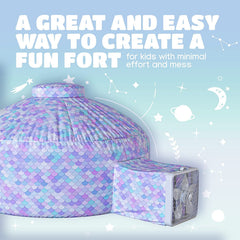 Skywin Dream Castle Den spacious 77x50 footprint fits friends.