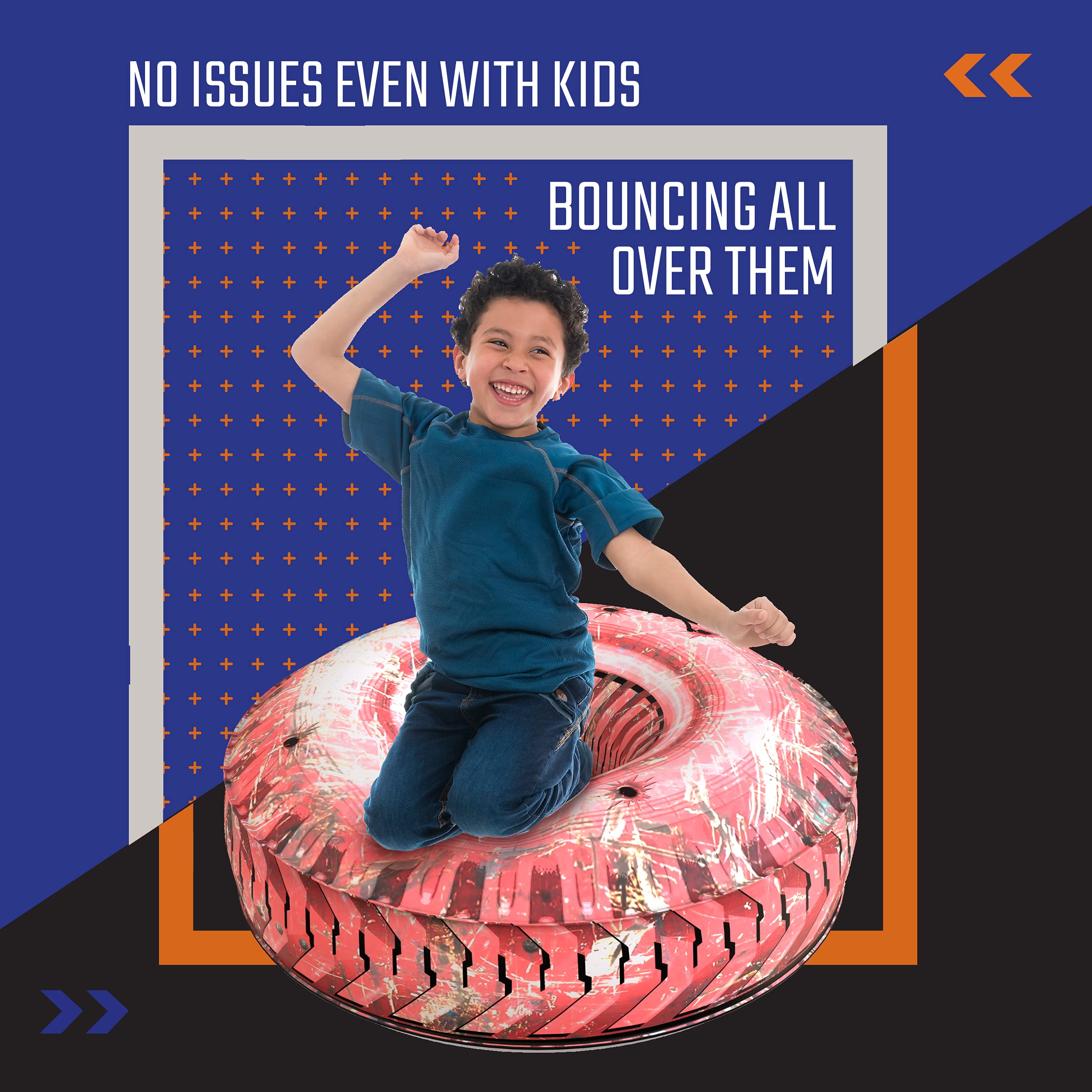 Skywin bright orange bunkers boost visibility and amplify laser tag action