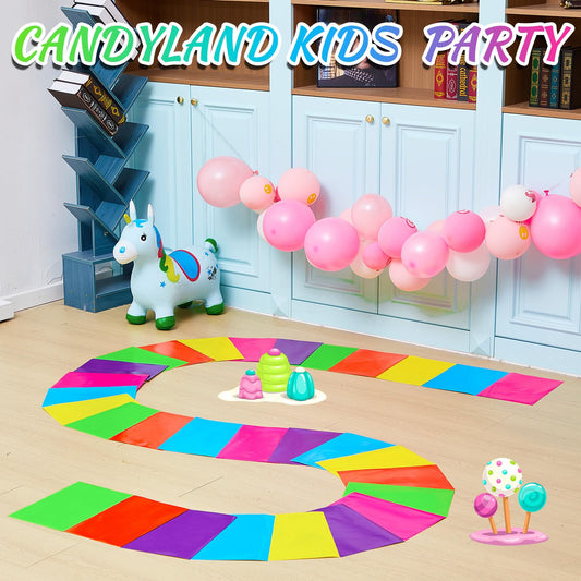 Skyygemm candy-donut-floor-sticker adds candy runway visuals in hallway