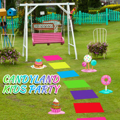 Skyygemm Candy-themed carpet stickers ideal for Christmas, birthdays, and land-themed events.