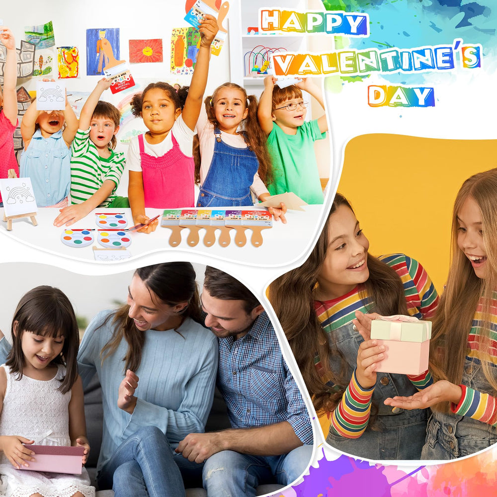 Skyygemm gift packaging idea with rainbow art kit for Valentines