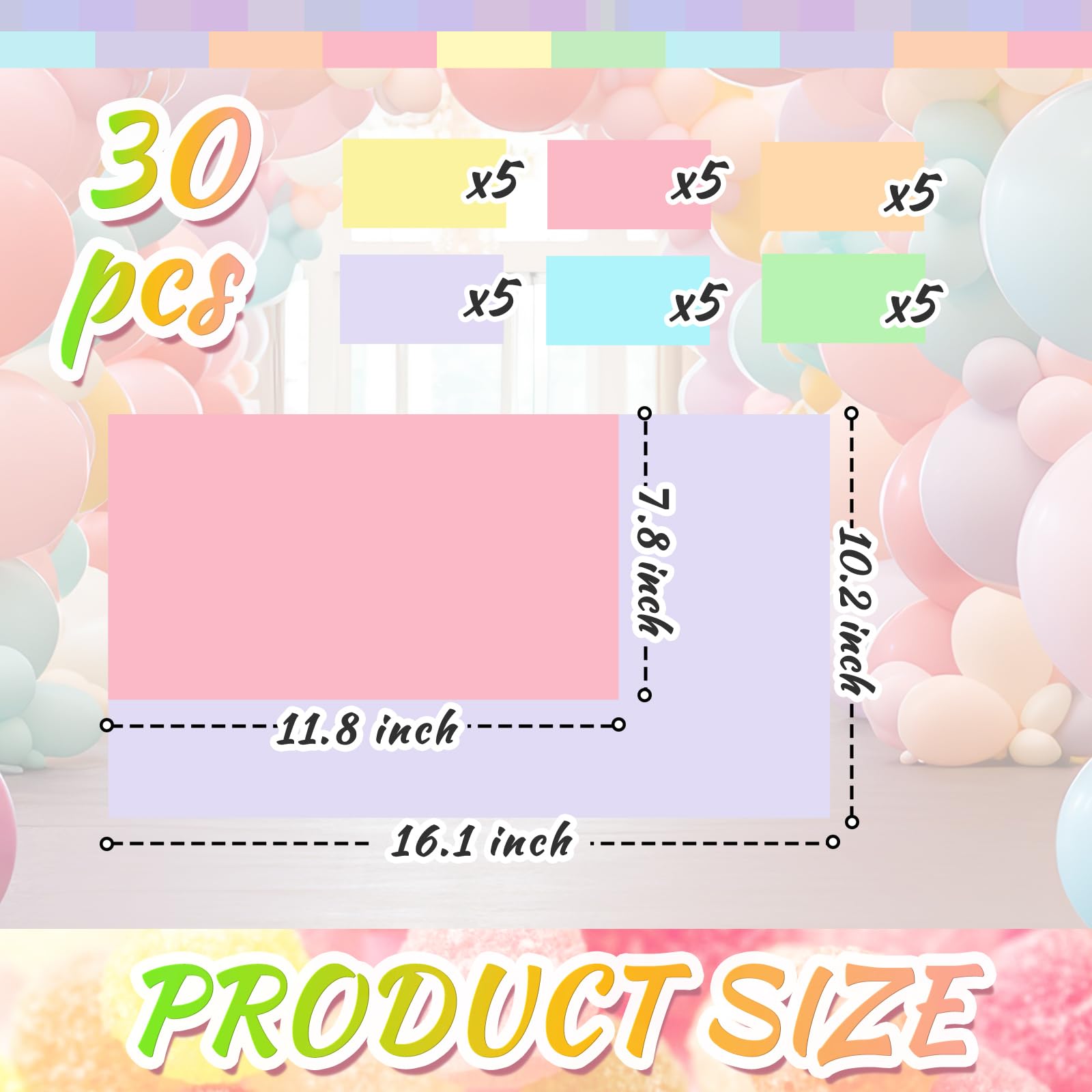 Skyygemm PVC floor decals pastel colors endure high foot traffic