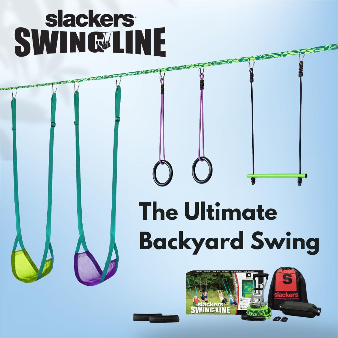 Close-up of Slackers Swing Line ratchet system demonstrating quick height adjustments