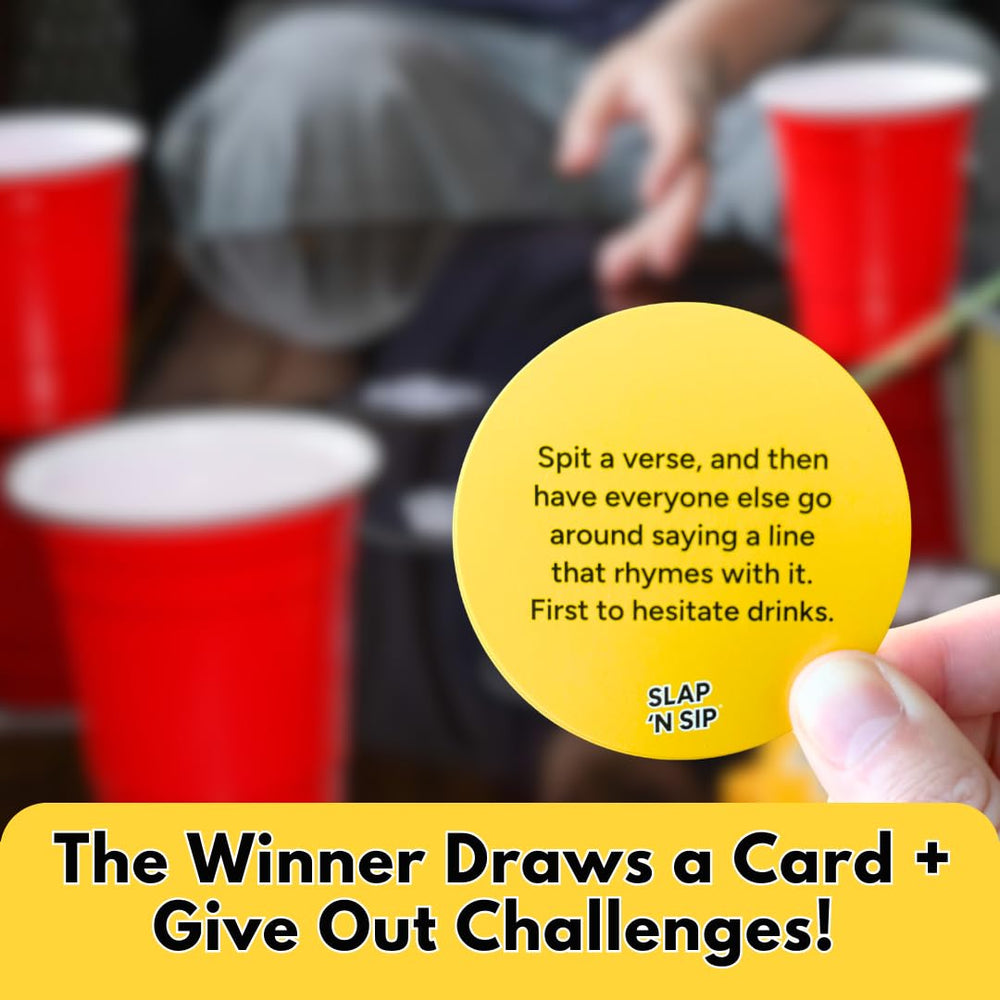 Slap N Sip 200-card deck spreading laughter and dares