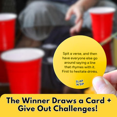 Slap N Sip 200-card deck spreading laughter and dares