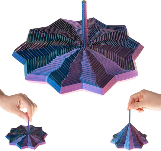 SLAWDER 3D-printed sensory star front view for tactile focus at work.
