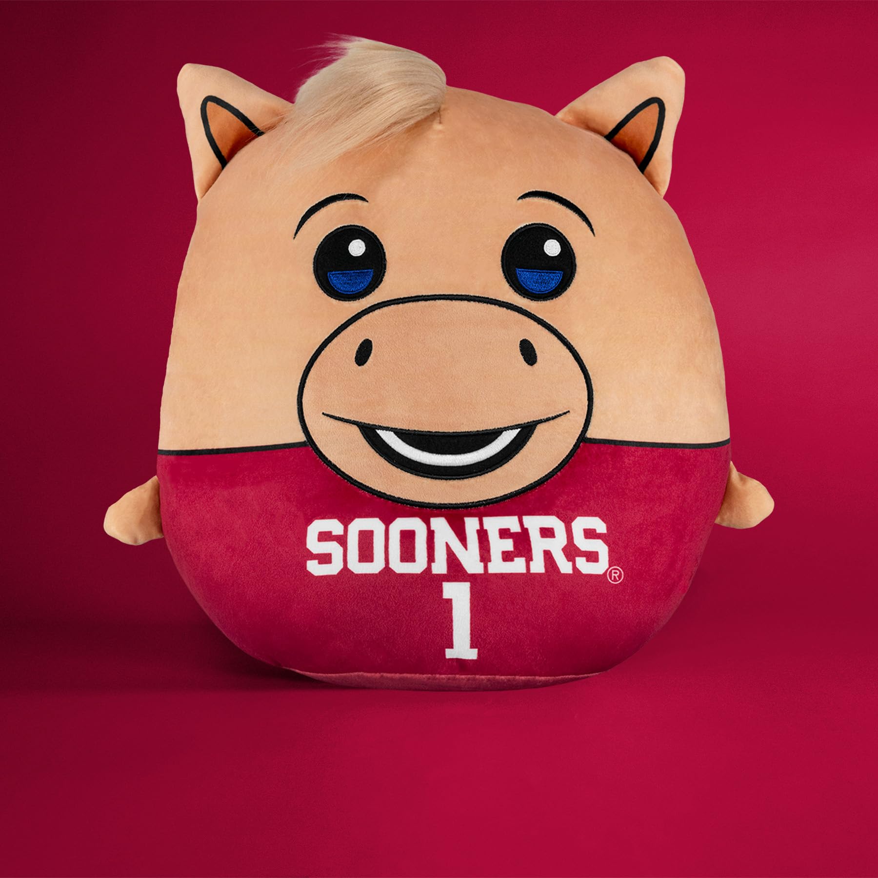Sleep Squad Boomer 12in plush close-up highlighting embroidery and soft texture