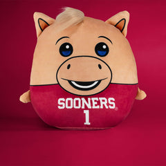 Sleep Squad Boomer 12in plush close-up highlighting embroidery and soft texture