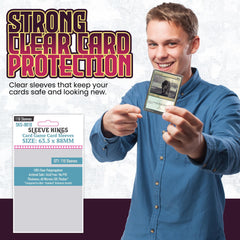 Sleeve Kings clear sleeves in a 110ct pack for organized storage.