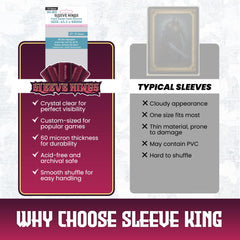 Sleeve Kings acid-free polypropylene sleeves help preserve card quality.