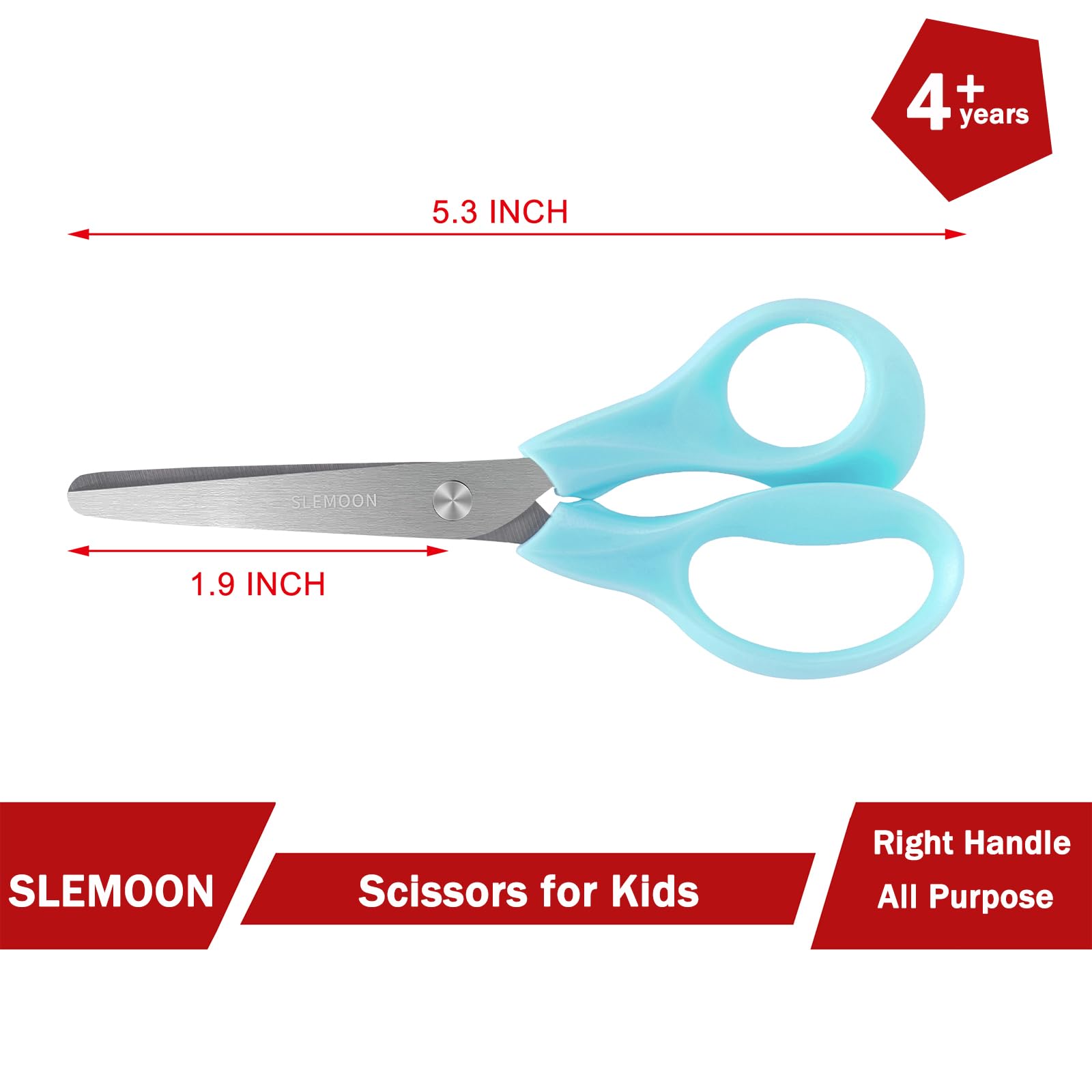 SLEMOON stainless-steel blades resist rust for durable, clean cuts