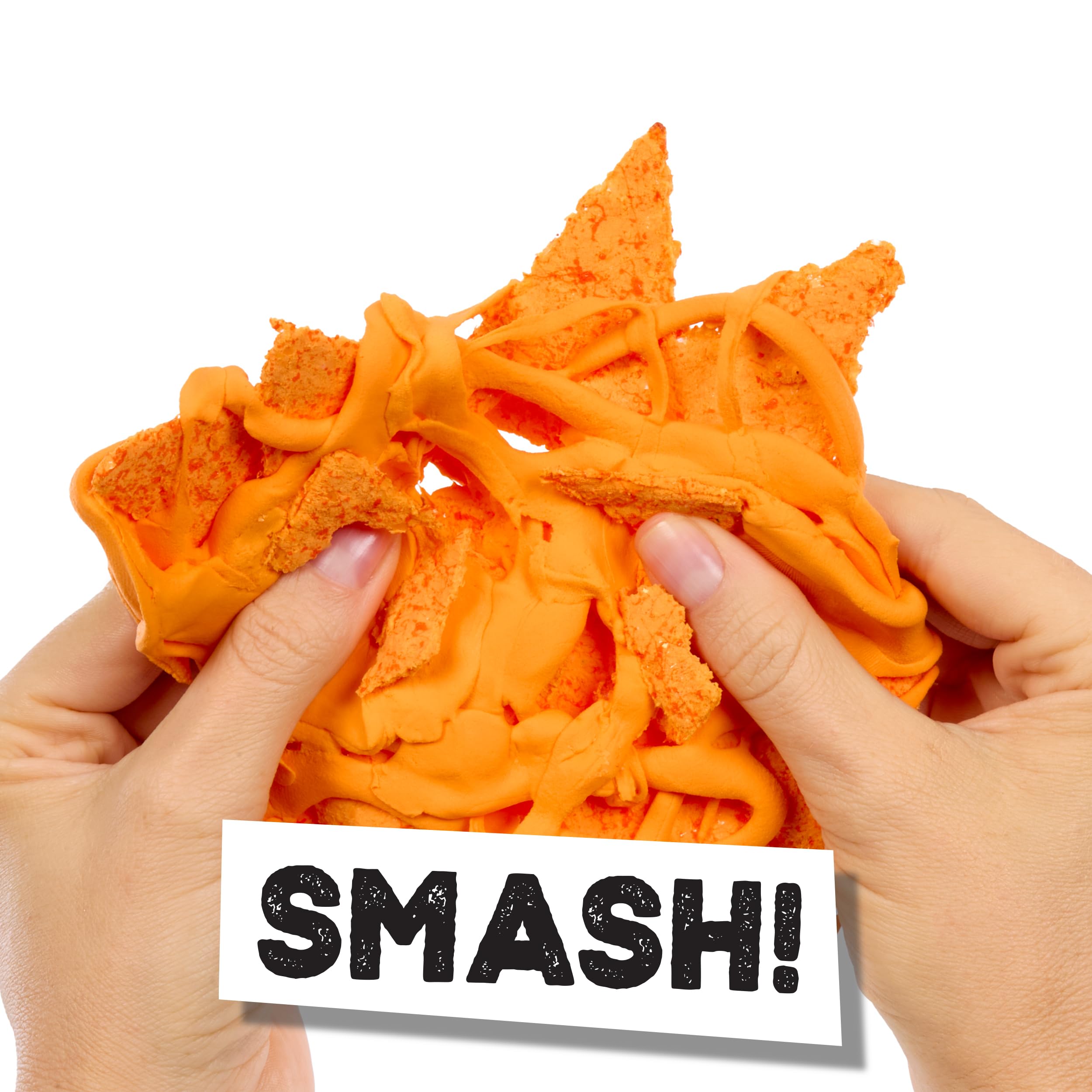 Slime Life Nachos chips texture close-up for tactile slime play.