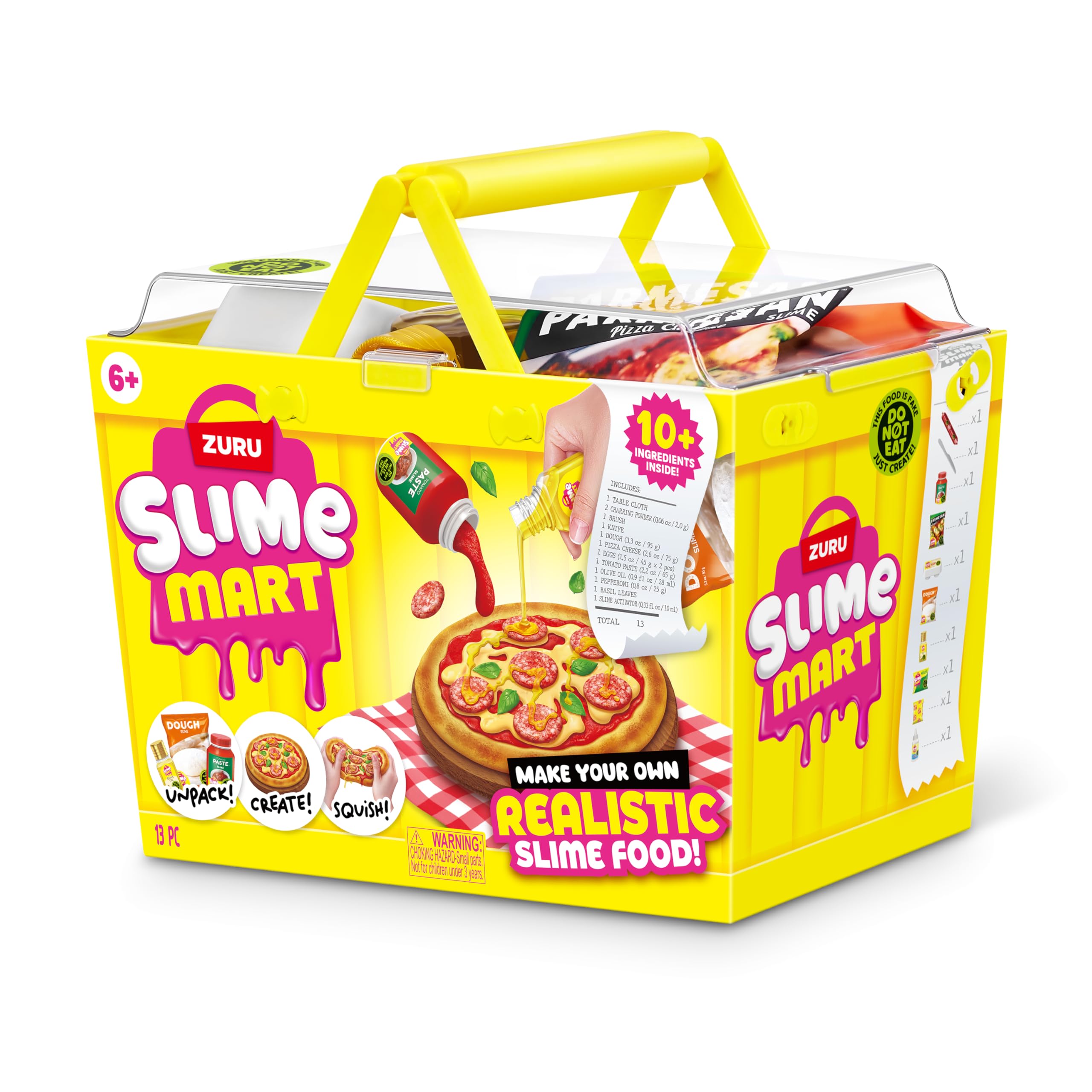 Slime Mart mix-and-match slime kits pizza visual promotes customization