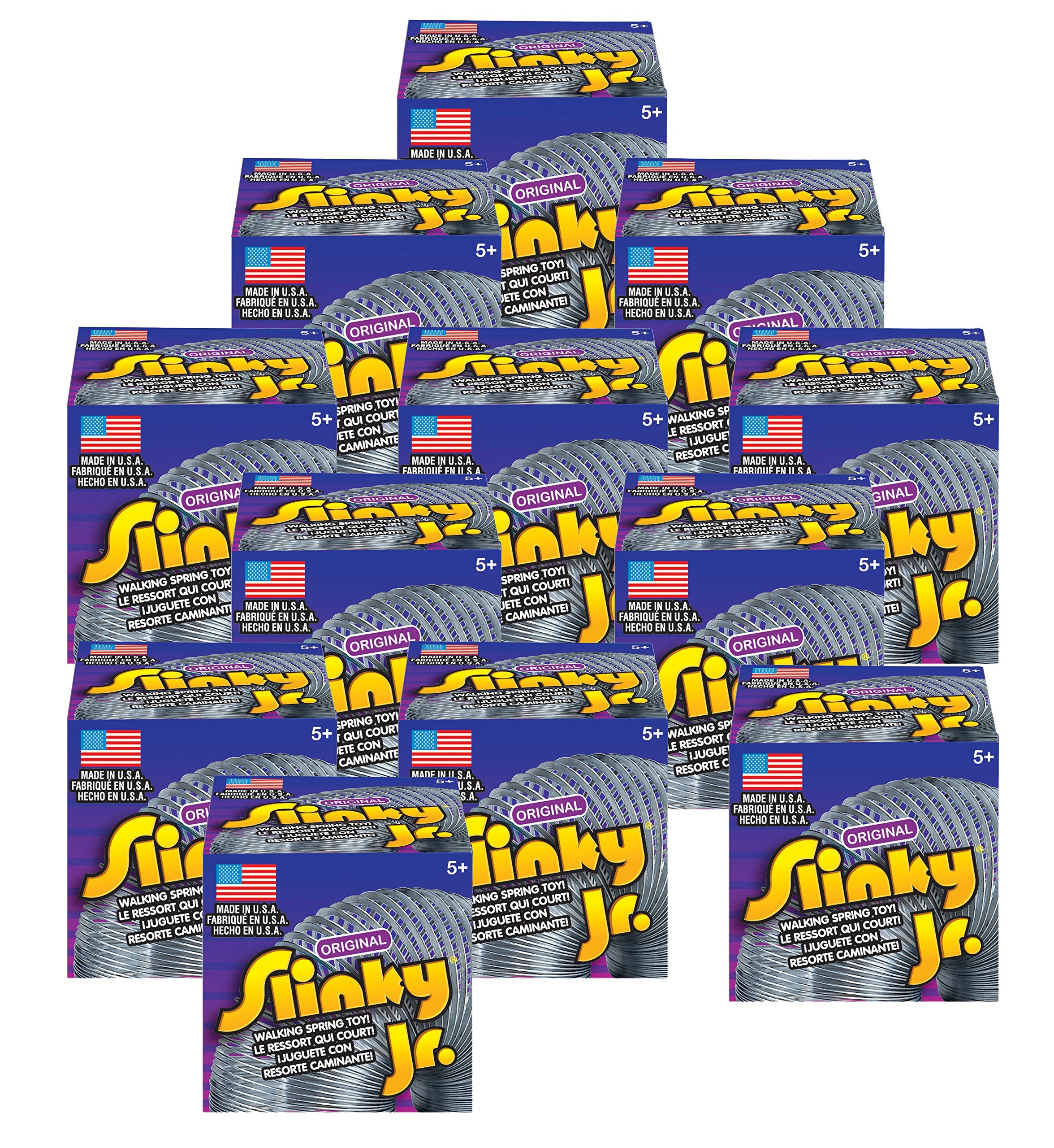 Slinky Original Metal Slinky Jr. boxed for gifting and stocking stuffers.