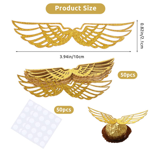Sliverdew gold glue points secure delicate wings for reliable party decor